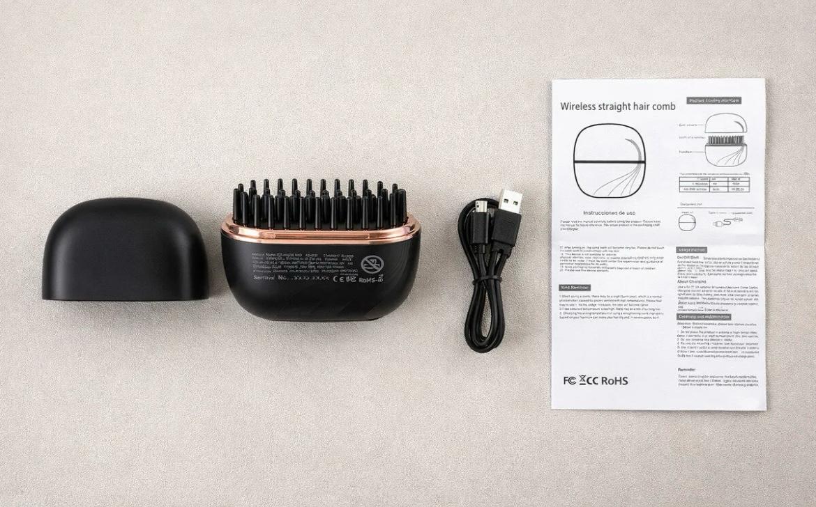 Kablosuz Mini Saç Düzleştirici Tarak | Lunavera